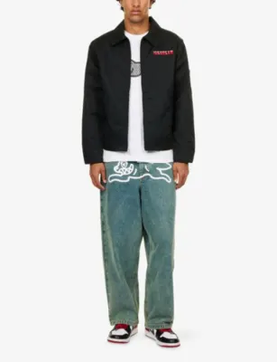 ICECREAM Drippy Quilted Work Woven Jacket detail 2
