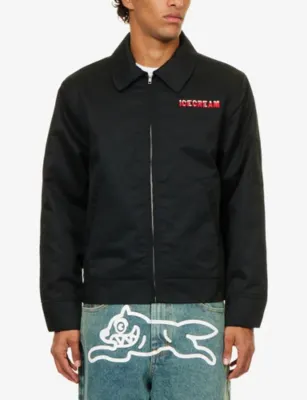 ICECREAM Drippy Quilted Work Woven Jacket detail 3