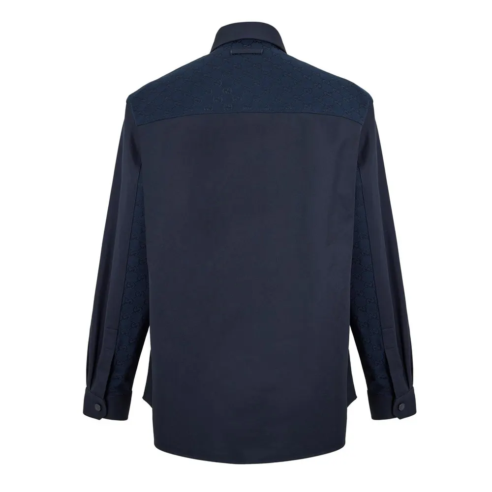 Gucci Men's Twill Long Sleeve Shirt detail 2