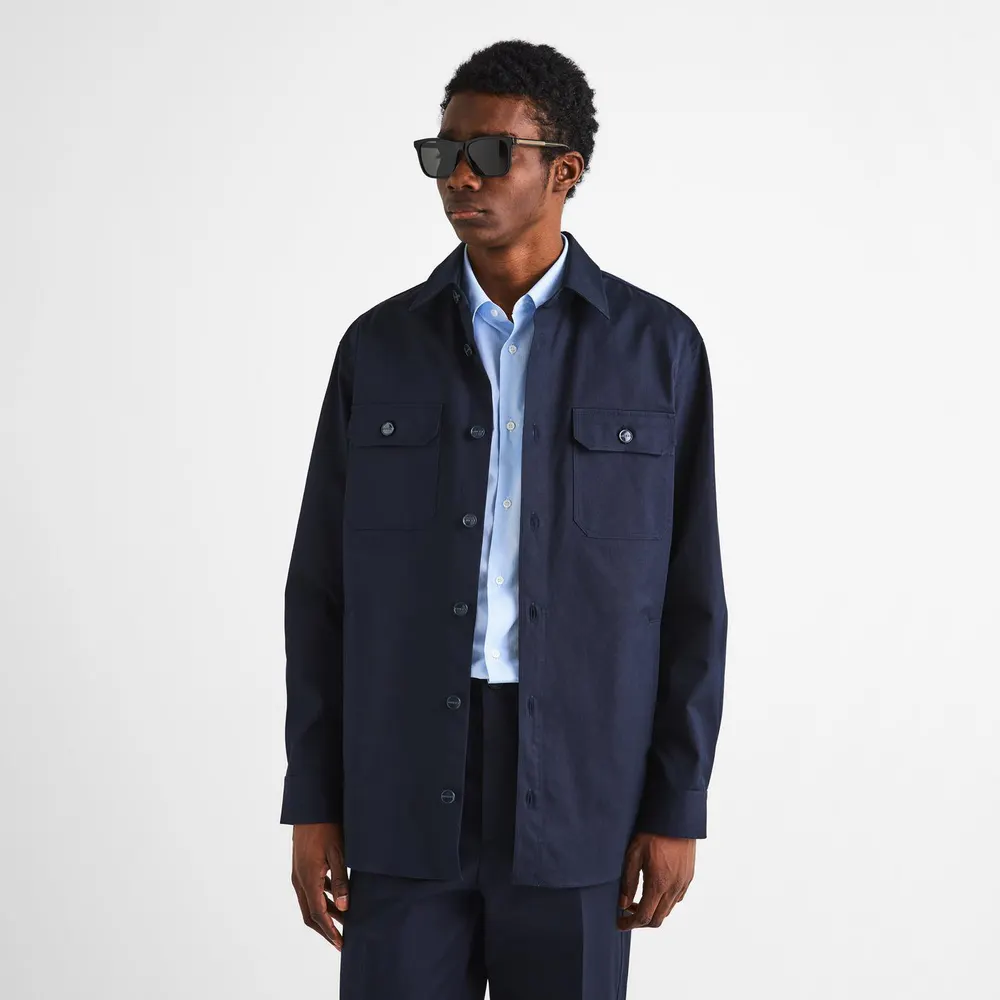 Gucci Men's Twill Long Sleeve Shirt detail 3