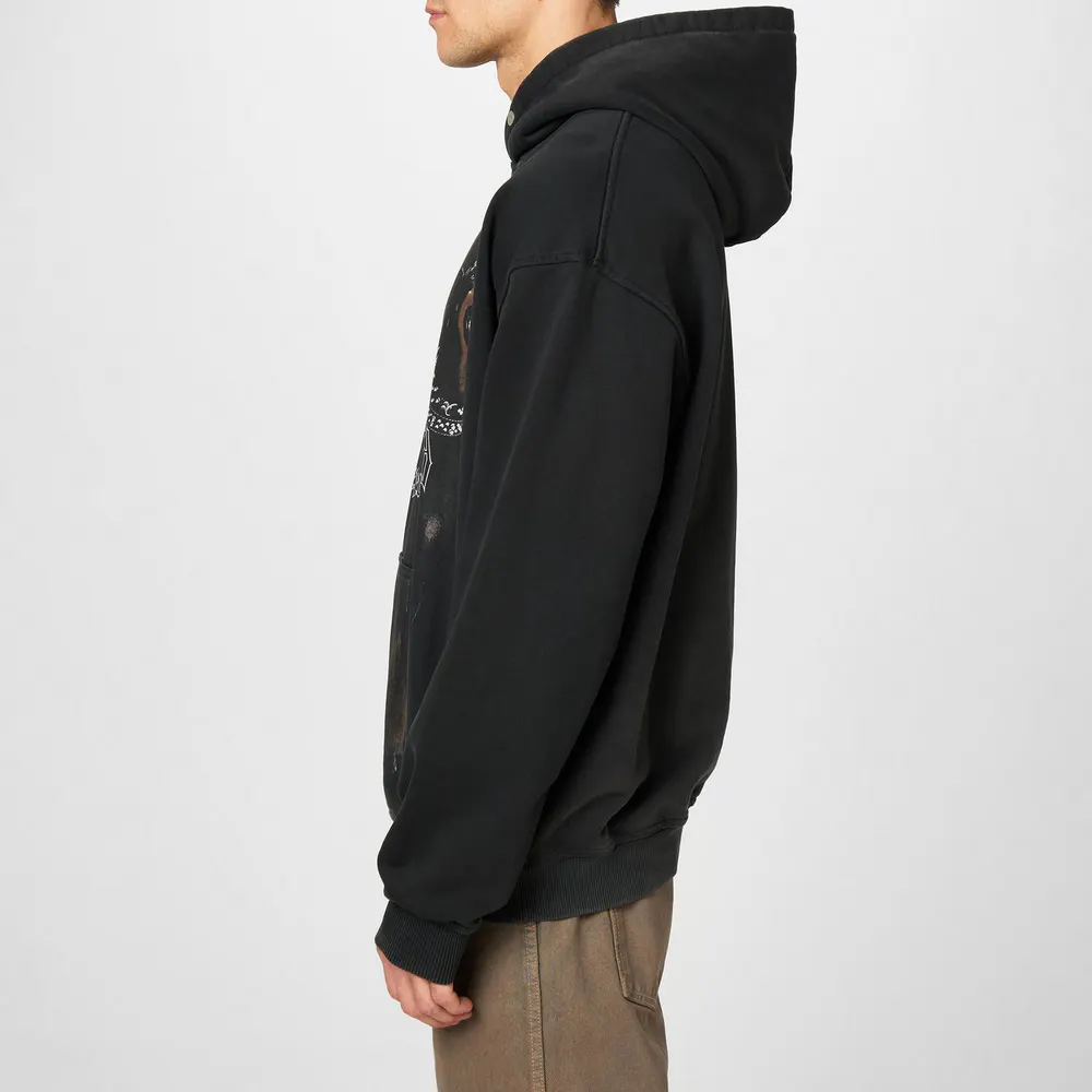 Represent Men's Thoroughbred Cotton Long Sleeve Hoodie detail 2