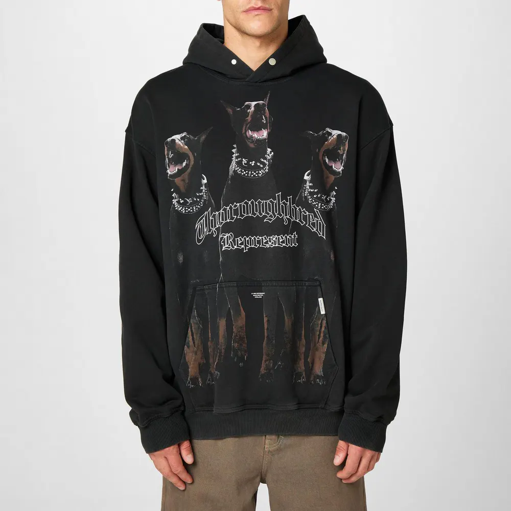 Represent Men's Thoroughbred Cotton Long Sleeve Hoodie