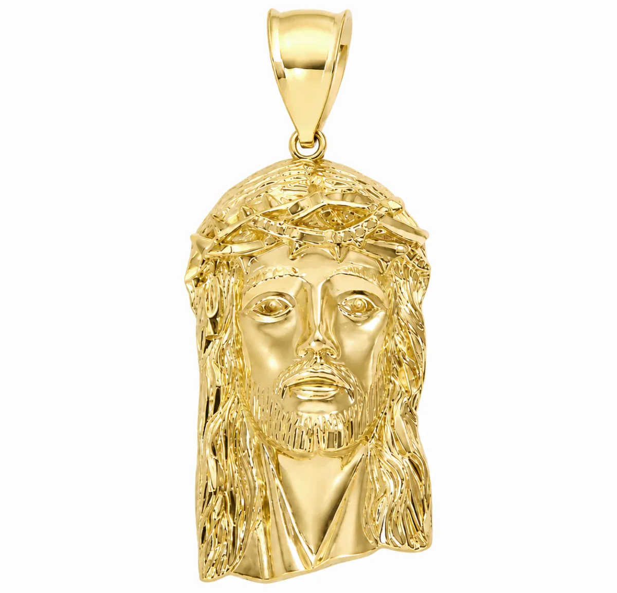 RINA - For Him FACTORY 10K Gold Jesus Pendant 57113 in Yellow Gold – Pendant