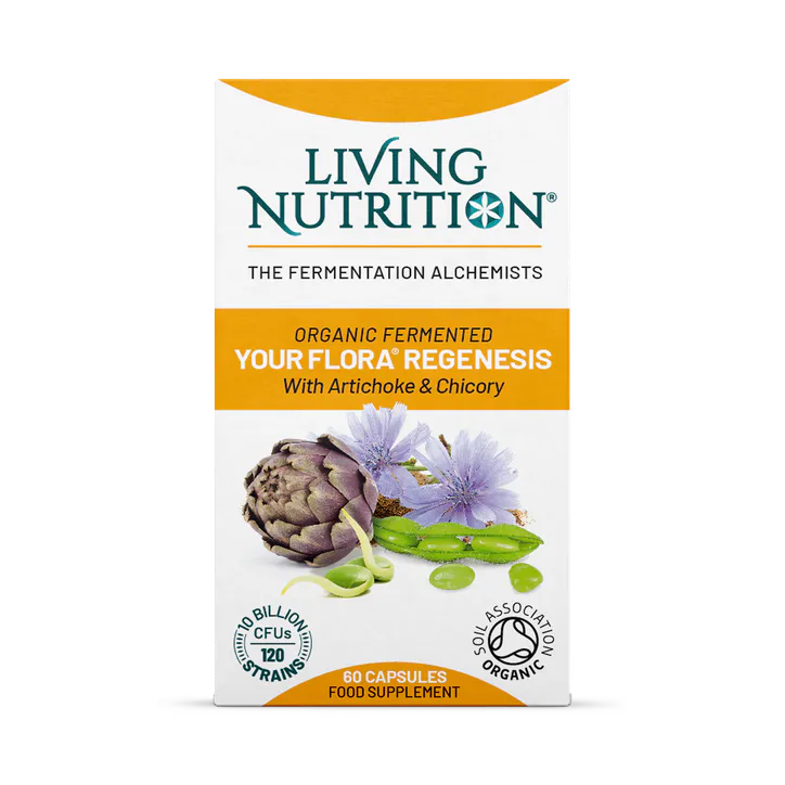 Living Nutrition Organic Your Flora Regenesis 60 Caps