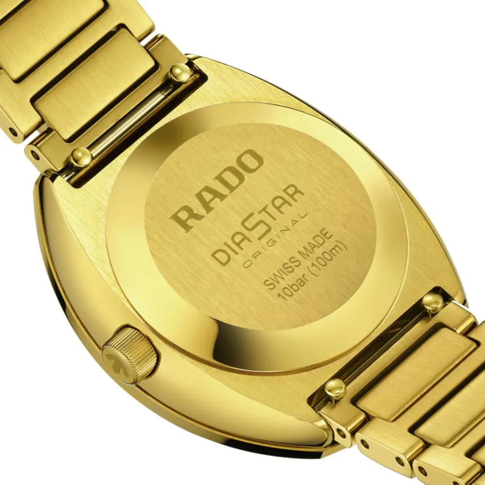Rado Diastar Original Automatic 30mm Unisex Watch in Yellow, additional product view 3