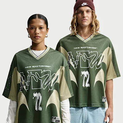 Nike Sportswear Mesh T-Shirt - Fir