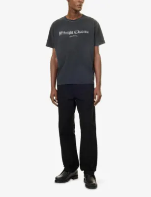DUKE & DEXTER MC Chess Washed Graphic-Print Cotton T-Shirt detail 2
