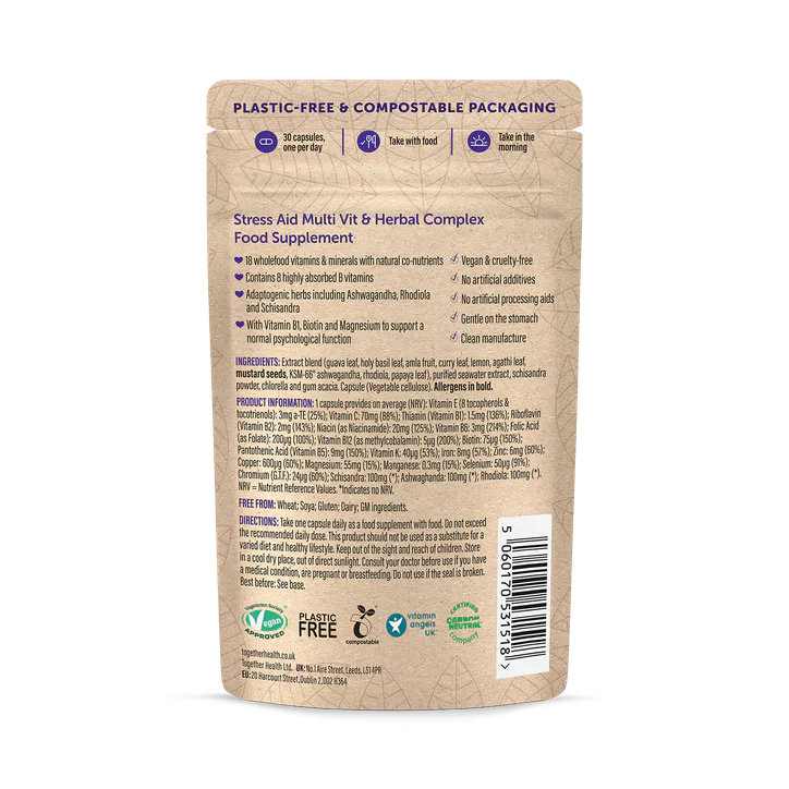 Together Health Stress Aid 30 x Capsules - Naturals detail 2