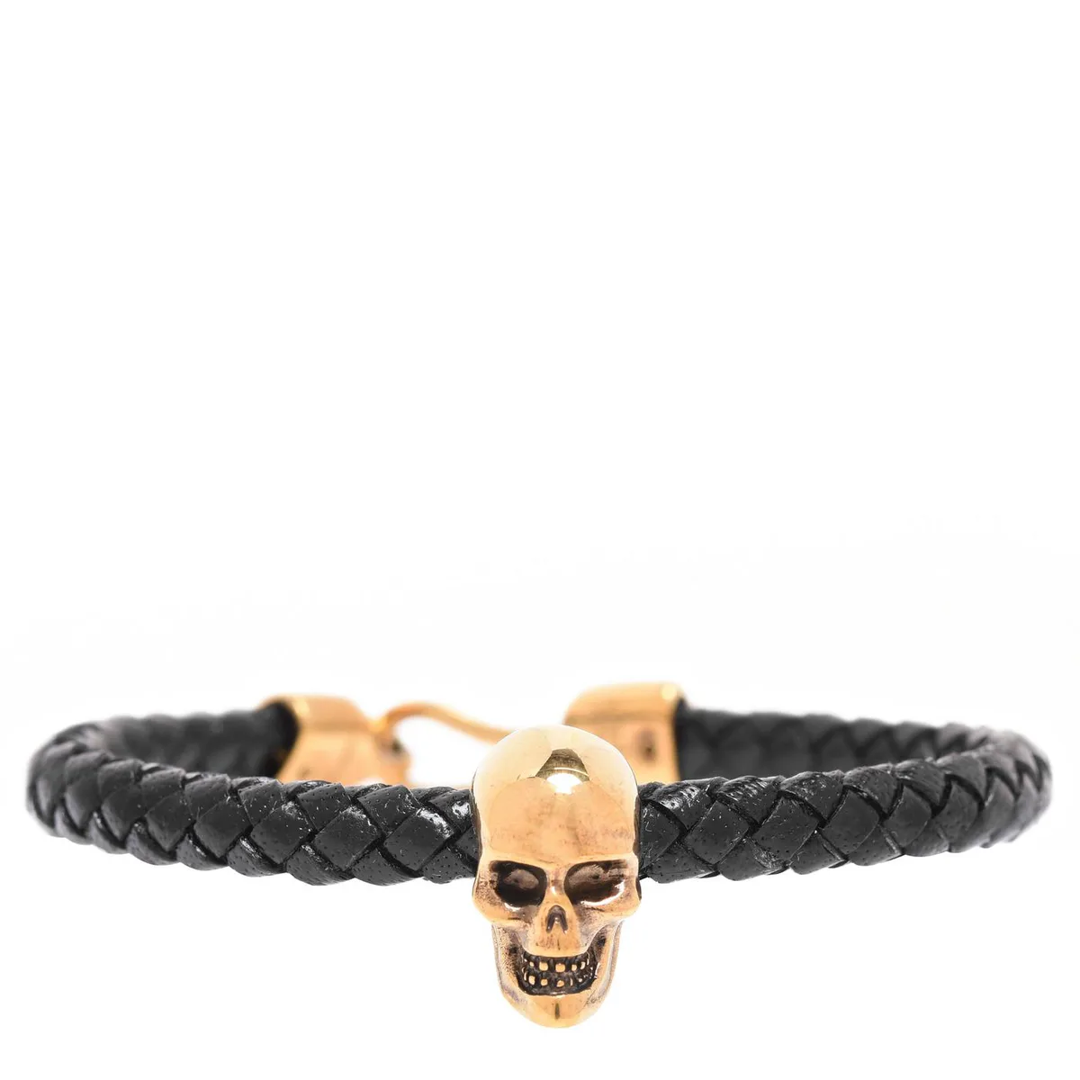 Alexander McQueen Skull Leather Bracelet