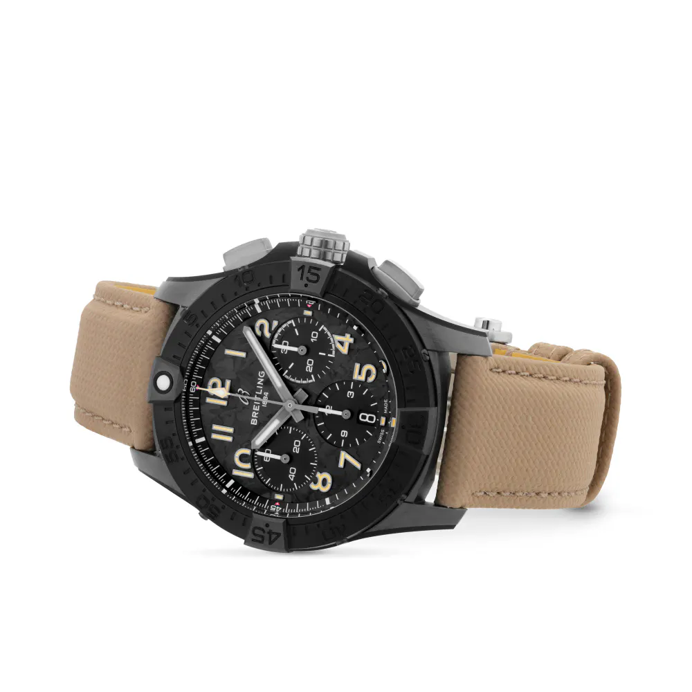 Breitling Avenger B01 Chronograph Night Mission 42mm Mens Watch Beige detail 3