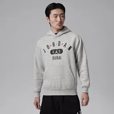 Jordan Men's Dubai Fleece Pullover Hoodie - Grey Heather