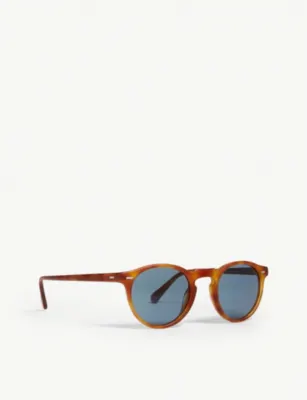 OLIVER PEOPLES Gregory Peck tortoiseshell round-frame sunglasses detail 3