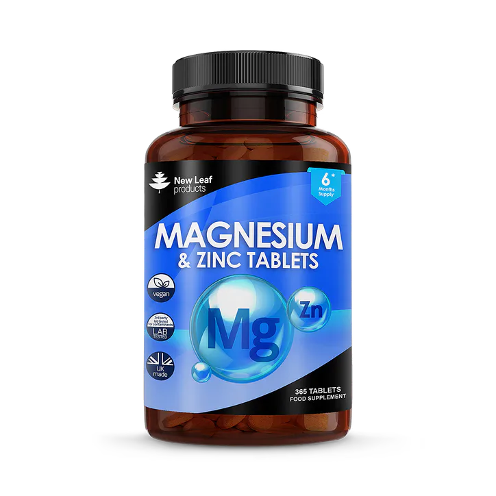 New Leaf Products Magnesium & Zinc Tablets 365 Tablets