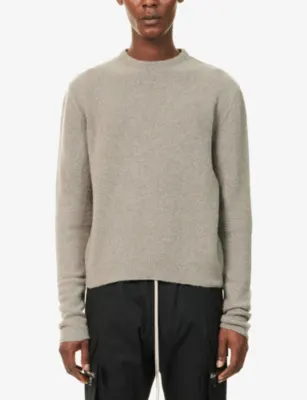 RICK OWENS Crew-Knit Cashmere-Blend Jumper detail 3