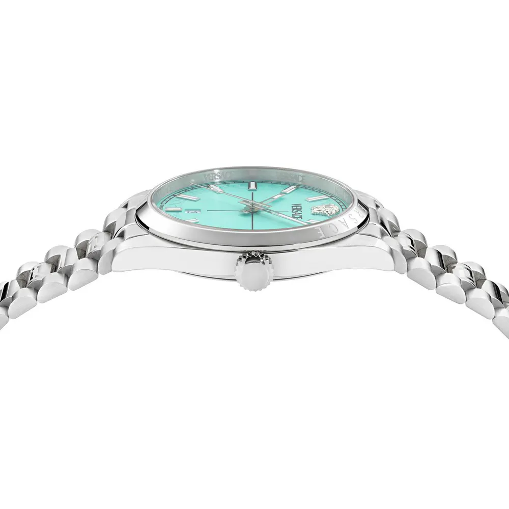 Versace Men's Millennium Quartz Analogue Quartz Watch in Blue/Silver, additional product view 3
