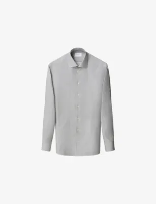 ETON Geo-Print Contemporary-Fit Cotton-Twill Shirt - 17.75