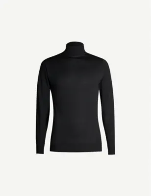 JOHN SMEDLEY Cherwell turtleneck wool jumper detail 2