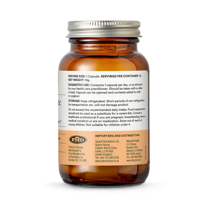 Udo's Choice Super 8 Immune - 8 Microbiotic Strains + Vit C - 30's, additional product view 2