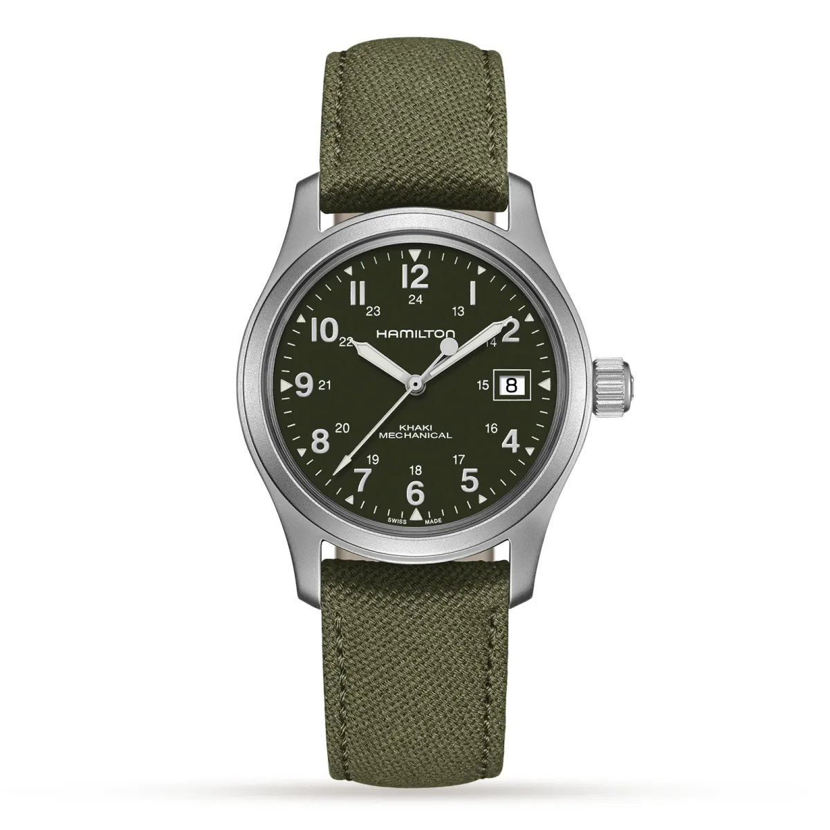 Hamilton Khaki Field Mechanical 38mm Mens Watch Green
