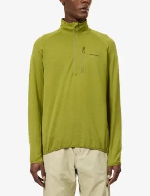 SALOMON Essential Half-Zip Woven Top in Cardamon Seed, additional product view 3