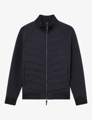 REISS Calvorn Quilted Cotton-Blend Jacket