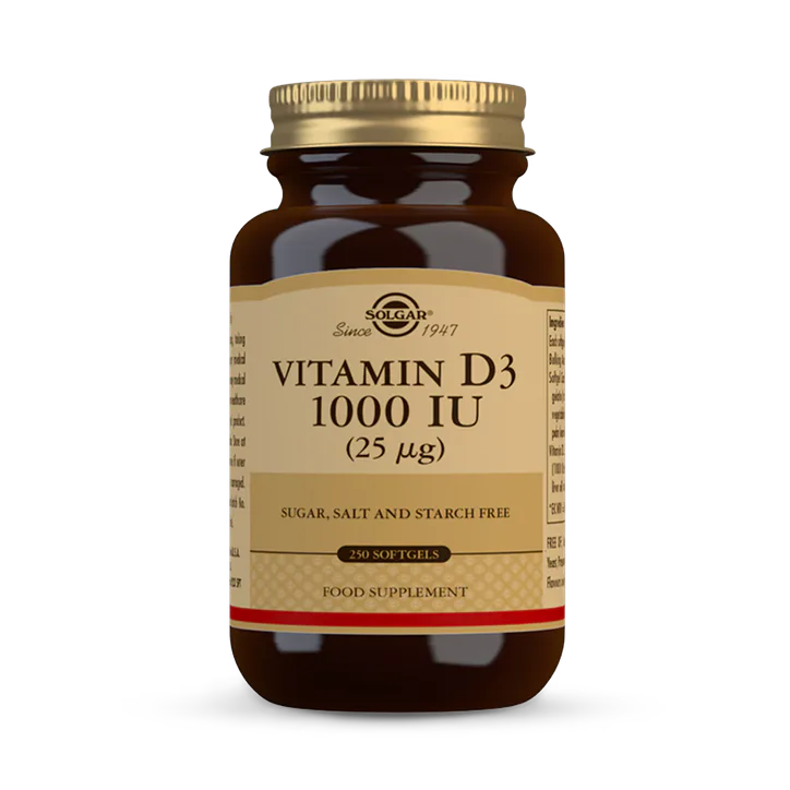 Solgar Vitamin D3 1000 Iu (25 µg) 250 Softgels