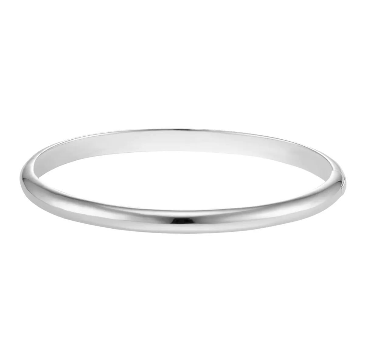 For Him Sterling Silver Solid Hinged Bangle