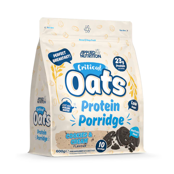 Applied Nutrition Critical Oats Advanced Protein Porridge Cookies & Cream (600g - 10 Servings)
