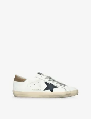 GOLDEN GOOSE Super Star 11657 Leather Trainers - EUR 41 / 7 UK MEN in WHITE/OTH – Mens | Trainers | Lace up trainers
