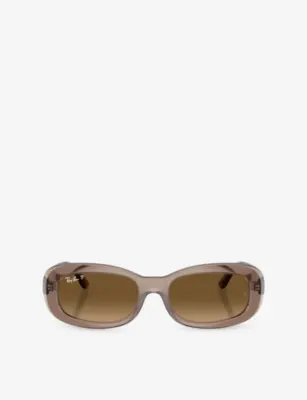 RAY-BAN RB2221 Oval-Frame Acetate Sunglasses