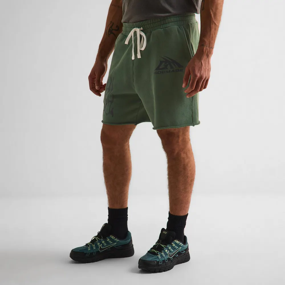 God Made Men's Fleece Jogger Shorts detail 3