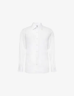TOM FORD Slim-Fit Long-Sleeves Cotton-Poplin Shirt