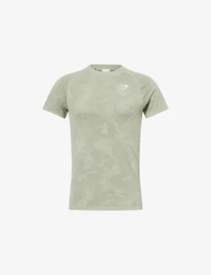 GYMSHARK Geo Seamless Stretch-Woven T-Shirt