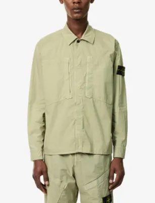 STONE ISLAND Tela Paracadute Stretch-Cotton Overshirt detail 3