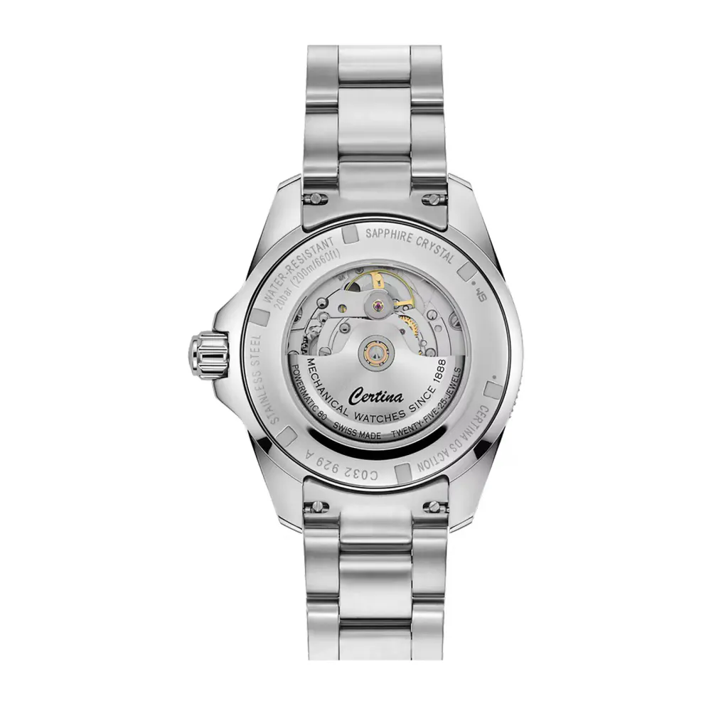 Certina DS Action GMT Powermatic 80, Blue Dial in Blue, additional product view 2
