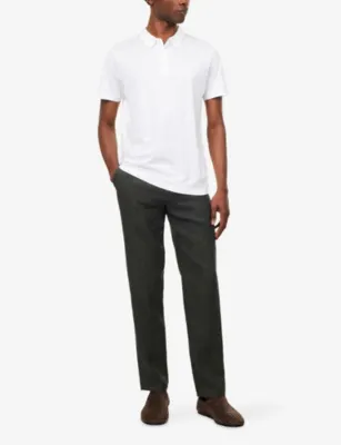 SUNSPEL Tapered-Leg Tailored Linen Trousers detail 2