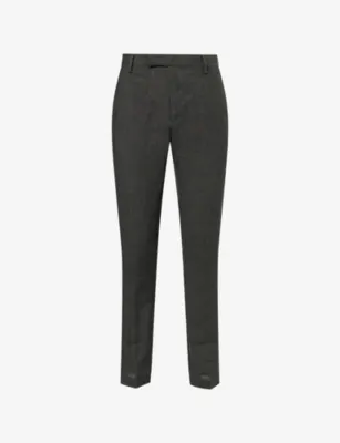 SUNSPEL Tapered-Leg Tailored Linen Trousers