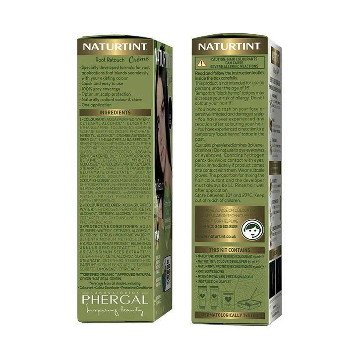 Naturtint Root Retouch Crème - Black Shades 45ml detail 2
