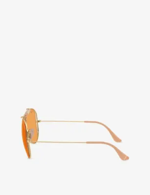 RAY-BAN x Dolce & Gabbana RB3138M Aviator-Frame Metal Sunglasses detail 2