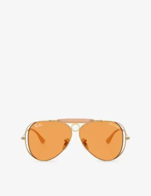 RAY-BAN x Dolce & Gabbana RB3138M Aviator-Frame Metal Sunglasses