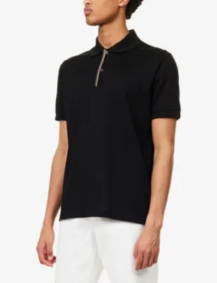 PAUL SMITH Striped Short-Sleeve Cotton Polo Shirt detail 3