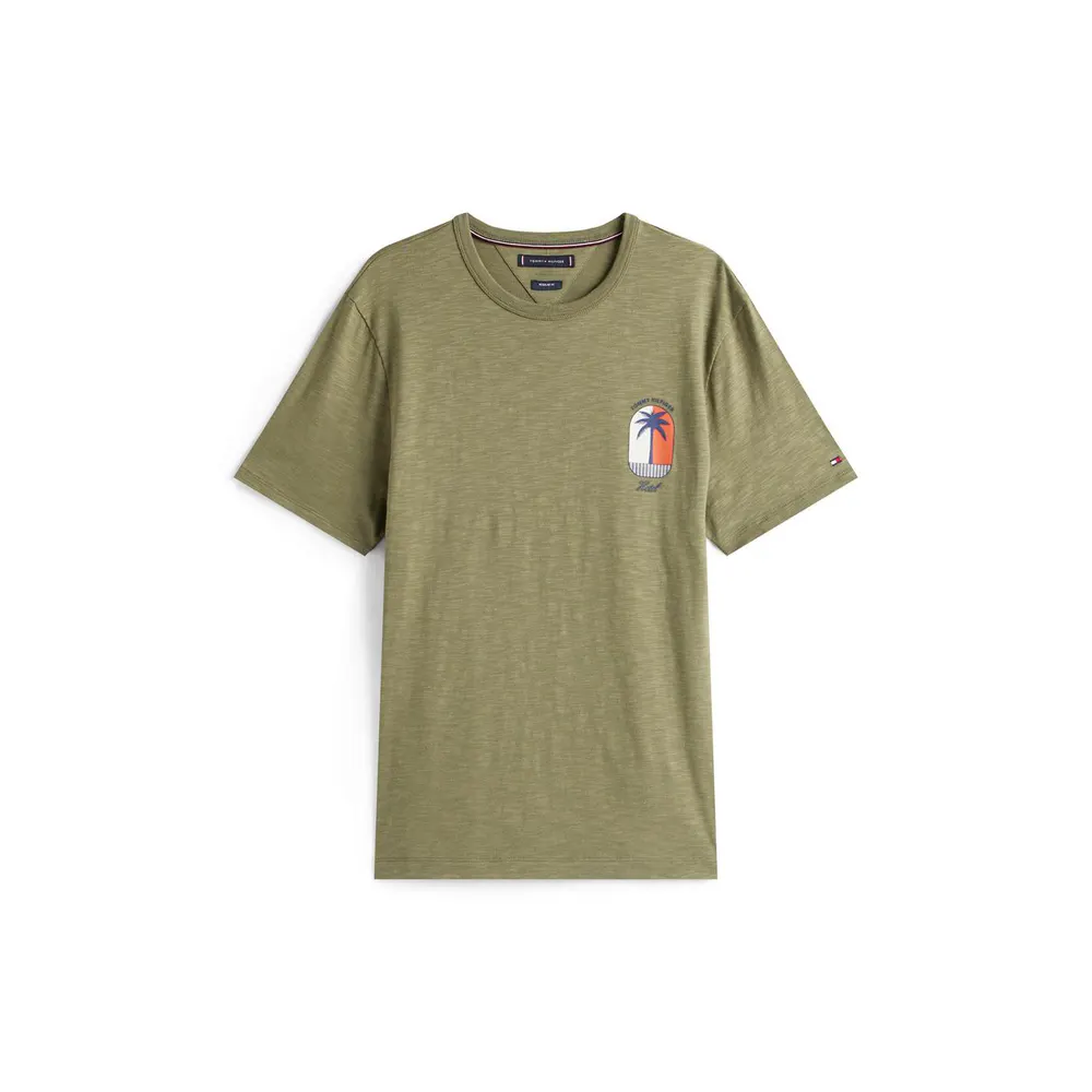 Tommy Hilfiger Men's Palm Palm Print Breathable T-Shirt