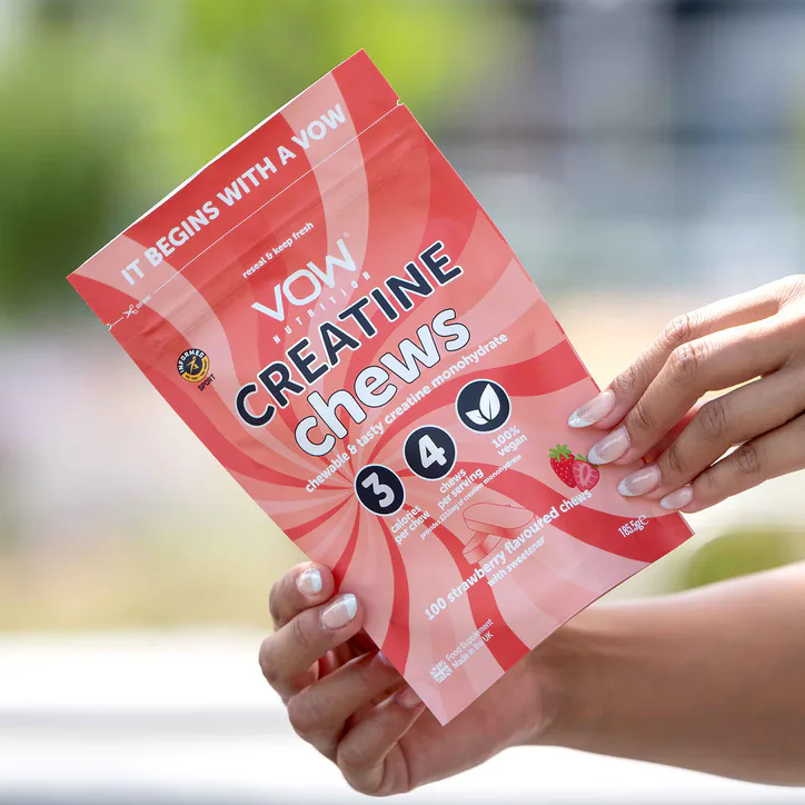 Vow Nutrition Creatine Chews Strawberry 100 Chews detail 3
