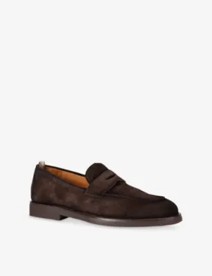 OFFICINE CREATIVE Opera Flex Suede Loafers - EUR 42.5 / 8.5 UK MEN in BROWN, additional product view 2