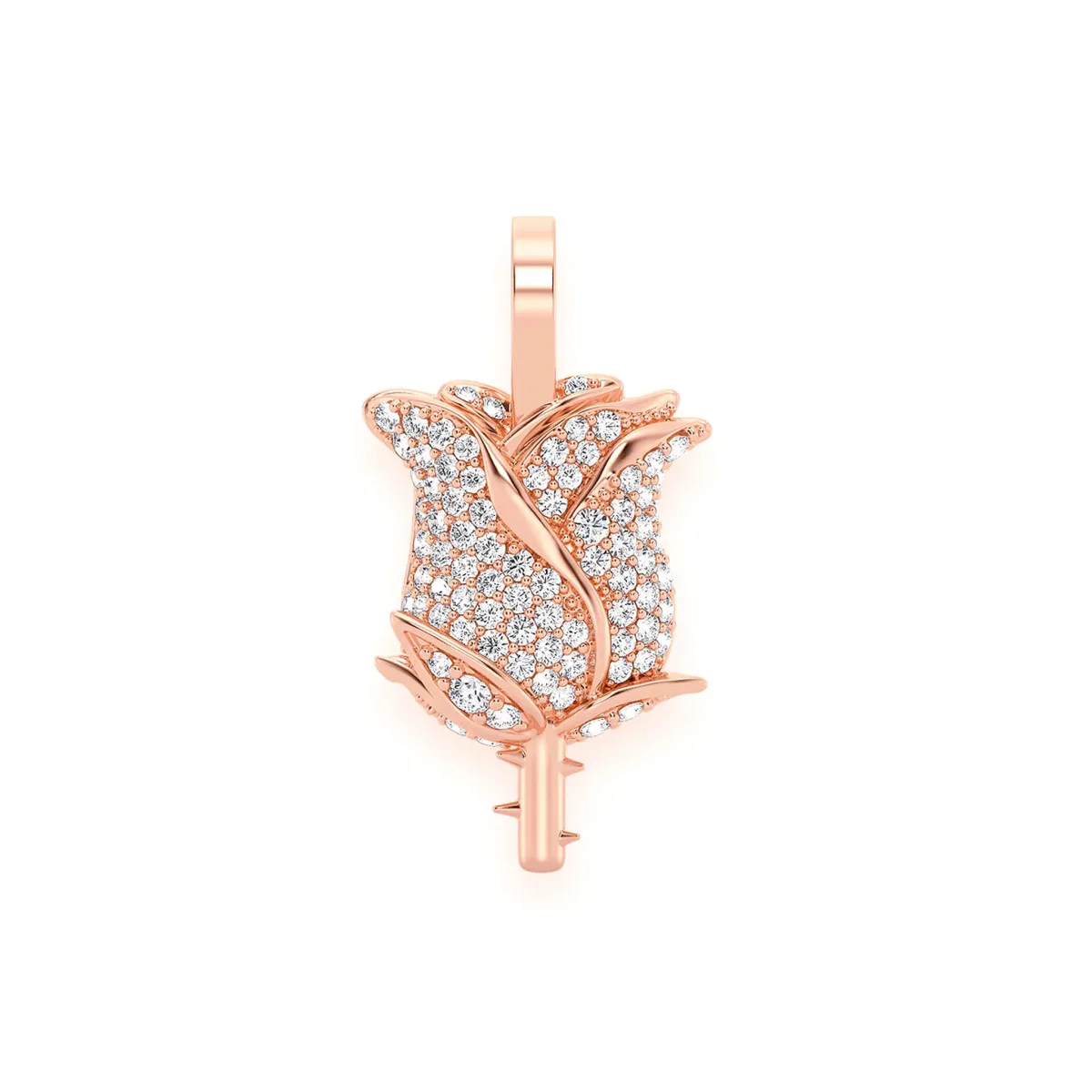 For Him Rose Diamond Pendant in Rose Gold / Natural Diamond – Pendant