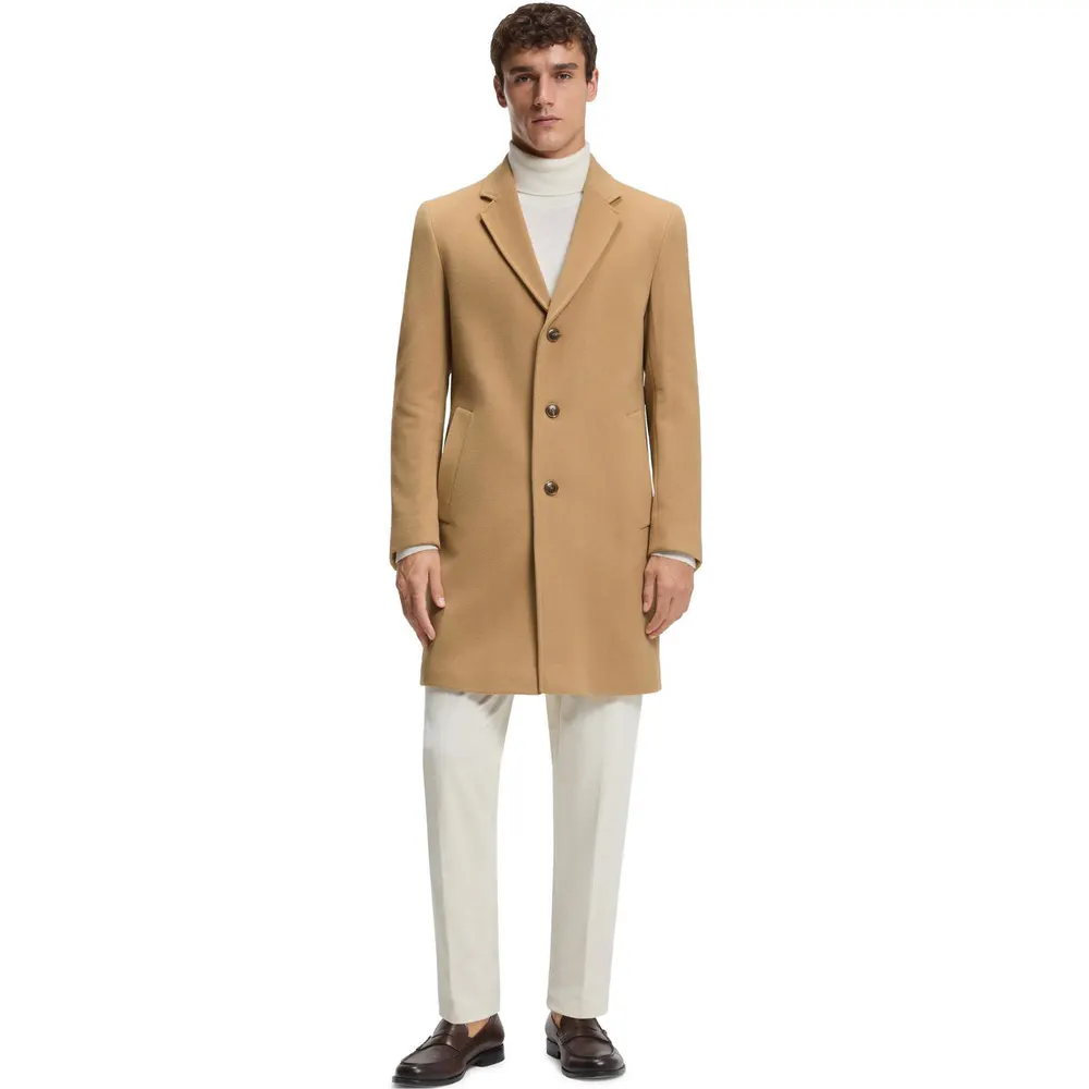 Boss Mens Hyde Overcoat detail 2