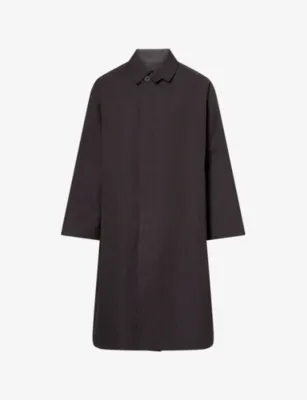 STUDIO NICHOLSON Crowe Cotton-Blend Coat in BROWN MARL – Mens | Coats & jackets | Macs & Trenches