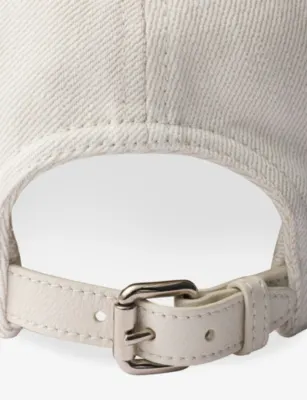 PRADA Triangle-Logo Denim Baseball Cap - XXXS detail 3