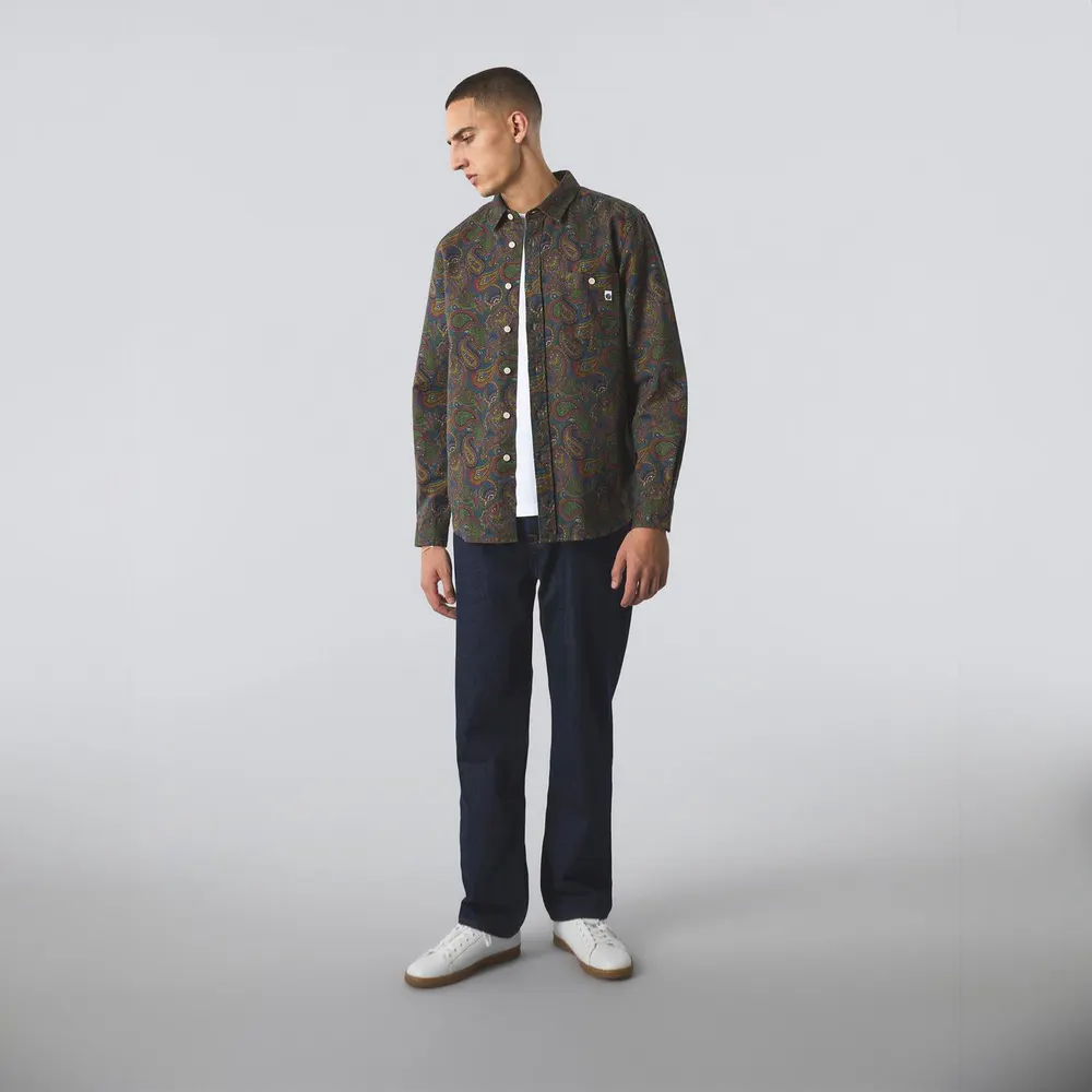 Pretty Green Men's Anniversary Paisley Long-Sleeve Patterned Shirt detail 2