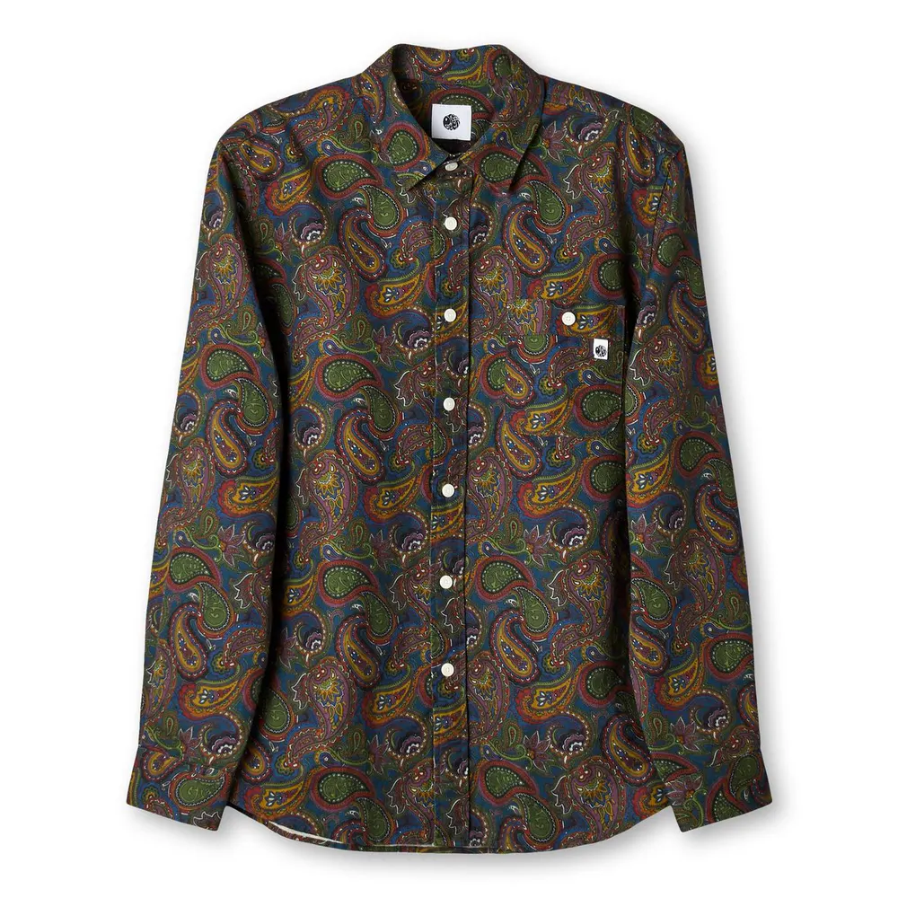 Pretty Green Men's Anniversary Paisley Long-Sleeve Patterned Shirt